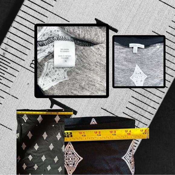 Charolette Russe l Maxi Skirt l Black w/ White Diamond Pattern l XL - Picture 2 of 6